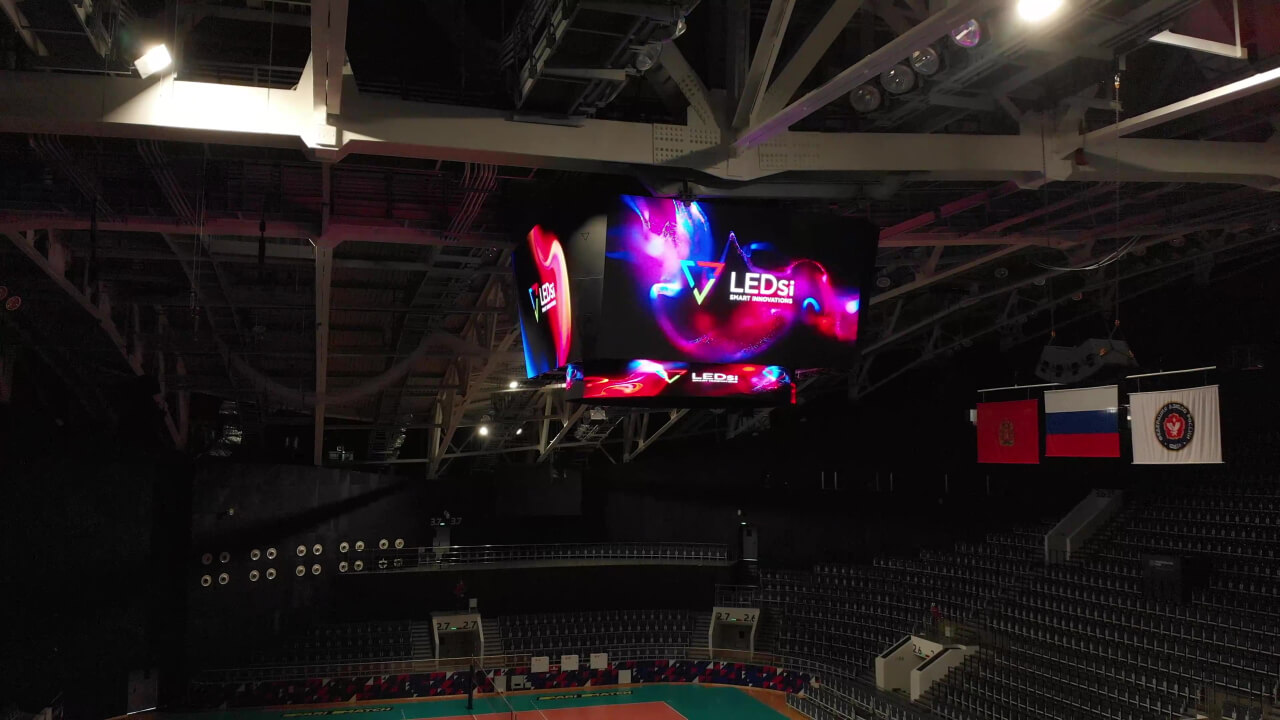Светодиодный видеокуб и кольцевой экран для дворца спорта им. И. Ярыгина