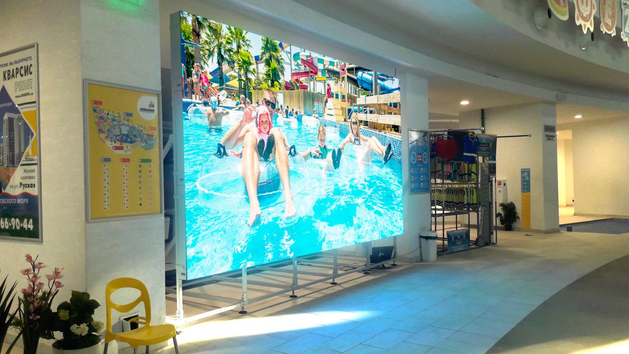 LED экран для аквапарка «Аквамир»