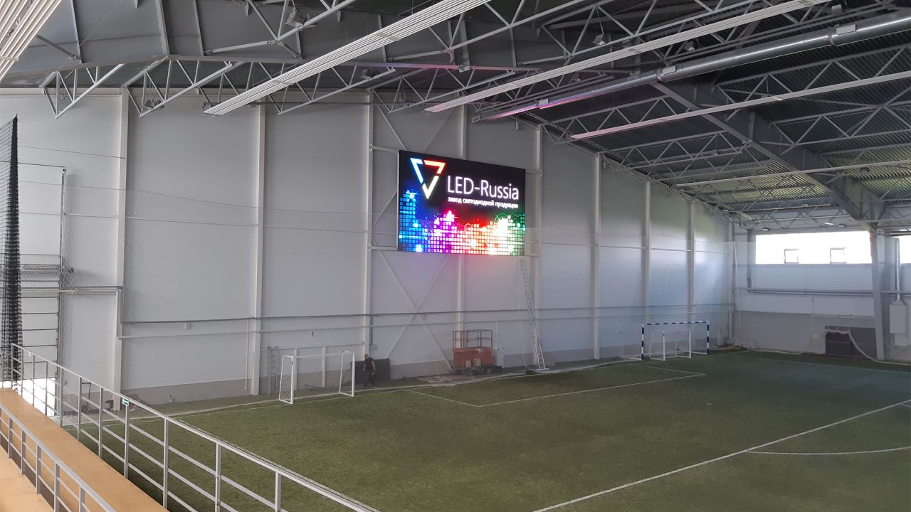 Светодиодный экран для манежа спортивного клуба «Темп»